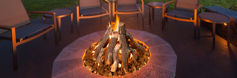 outdoor gas logs